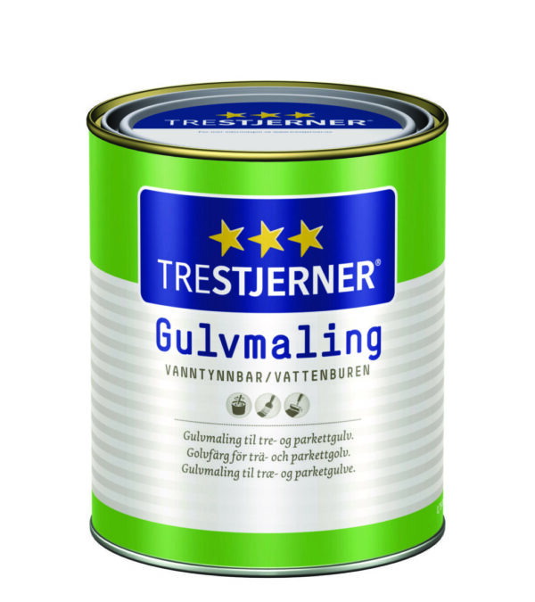Gólvmáling Hálvblankt Vatnbaserað 0,75L