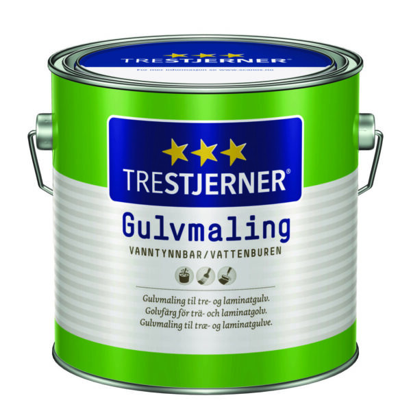 Gólvmáling Hálvblankt Vatnbaserað 3L