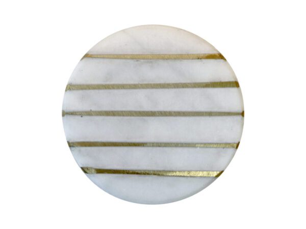 Greb v/messingdetaljum Hvítt