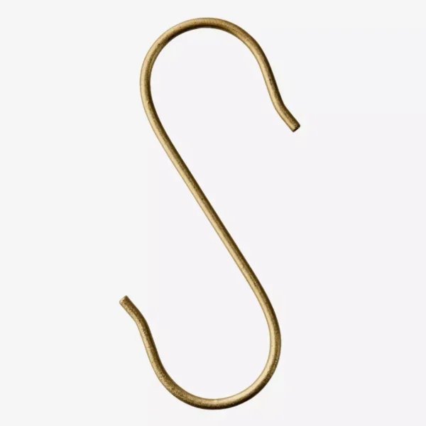 S-Krókur Messing 15x5cm