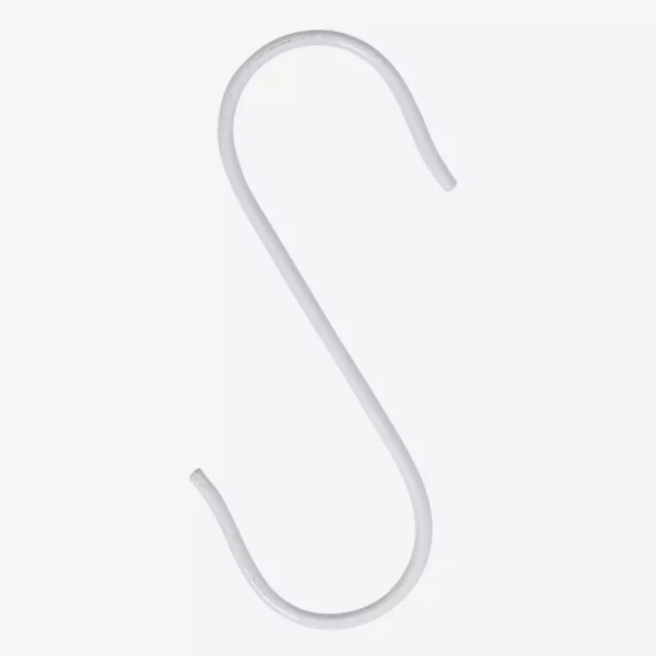 S-Krókur Hvítur 15x5cm