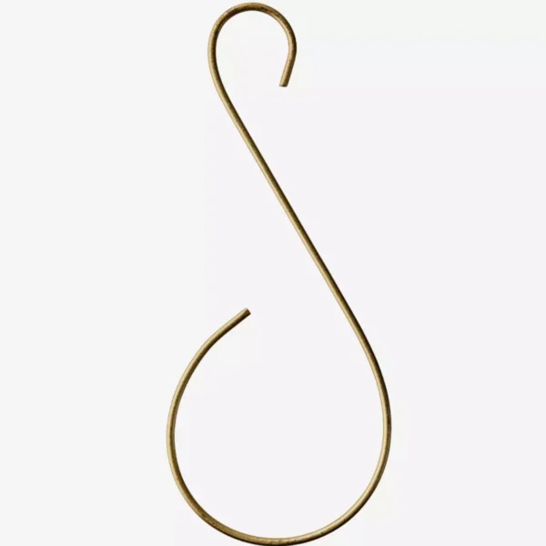 S-Krókur Messing 27,5x11cm