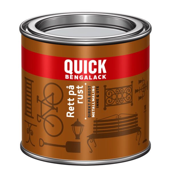 Quick B. Ret På Rust Svart Silkematt 0,25L