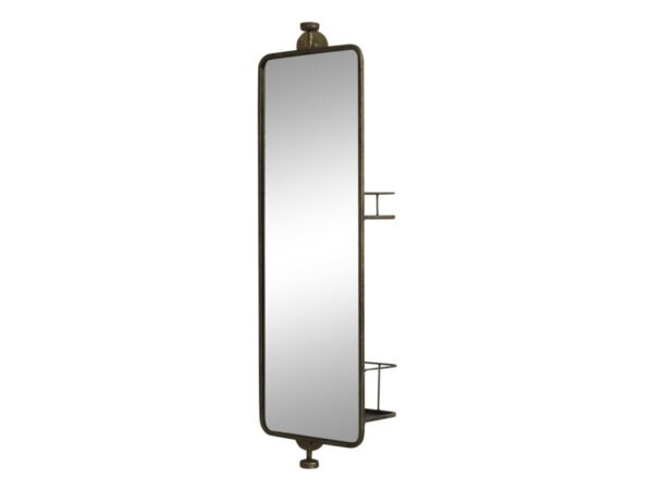 Spegl v/2 hillum aftanfyri, Messing