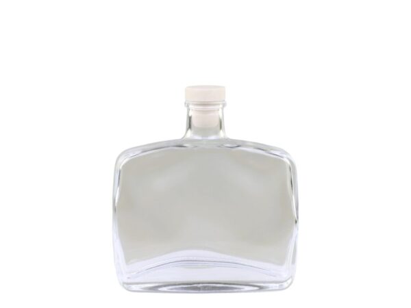 Glas fløska v/proppi 300 ml. H15/L13/B4cm Klár