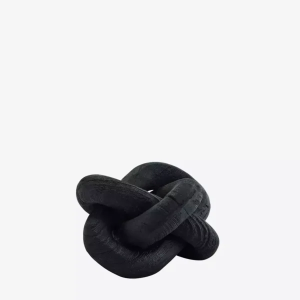 Endurnýtslutræ Knútur 15x15x10cm Svart