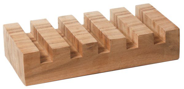 Haldari Til Skeribrettir Natúr 25x12cm