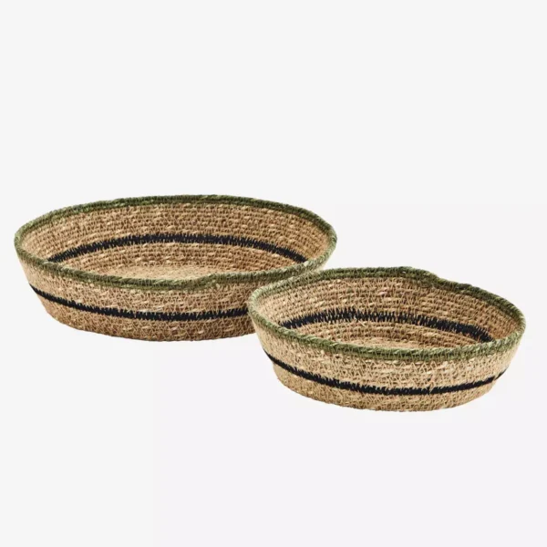 Bakki Set av 2, Seagrass 20x5/25x6cm