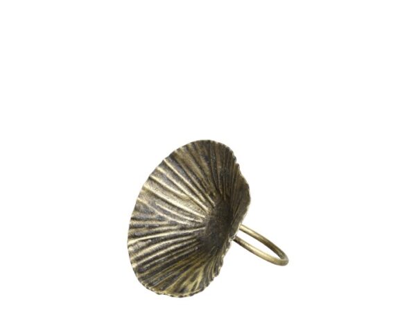 Serviettringur, Blómu H6/Ø7cm Messing