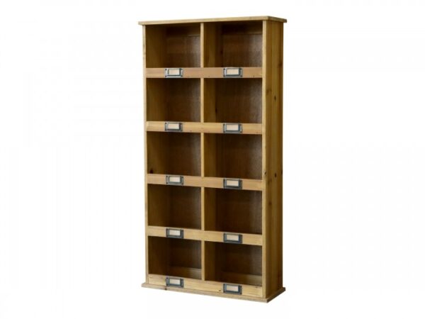 Reol v/10 Hillum H83/L43/B15cm Natúr