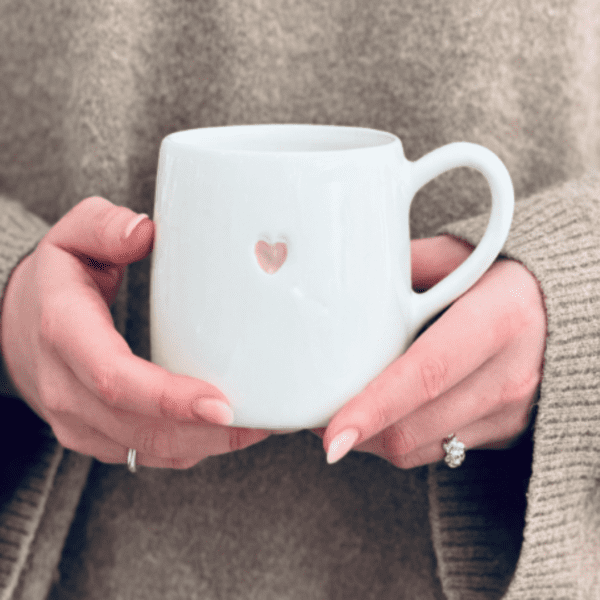 Hjarta Krúss 9x9cm - Rósa