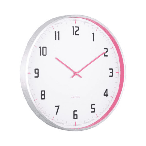 Veggjarklokkur Sporty - Ljósareyð