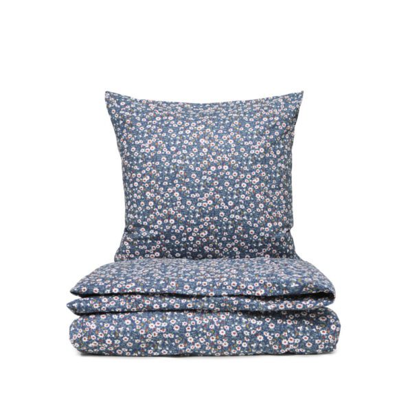 Fie Flonel Seingjarklæðir 140x200/60x63cm - Blátt