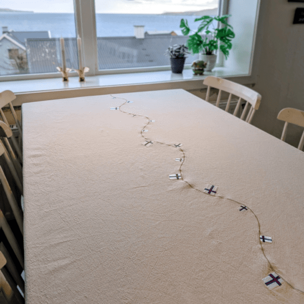 Dúkur við Føroyskt Flagg 140x240cm