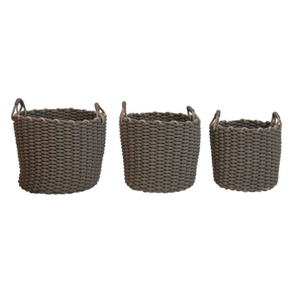 Kurv (miðal) D40x34cm - Grá