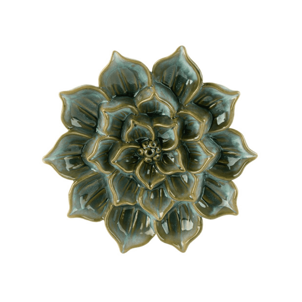 Blómu veggjaprýði H6/D28cm - Grøn