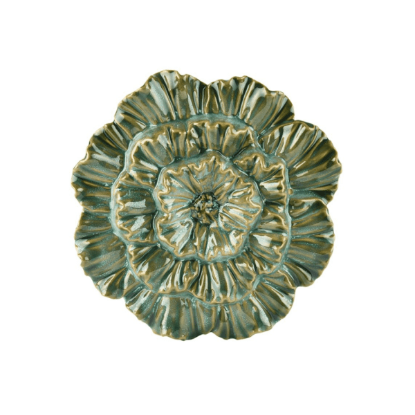 Blómu veggjaprýði H6/D28cm - Grøn