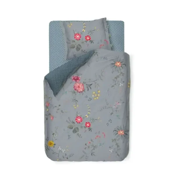 Fleur Grandeur Seingjarklæðir, 140x200/60x63cm - Blátt