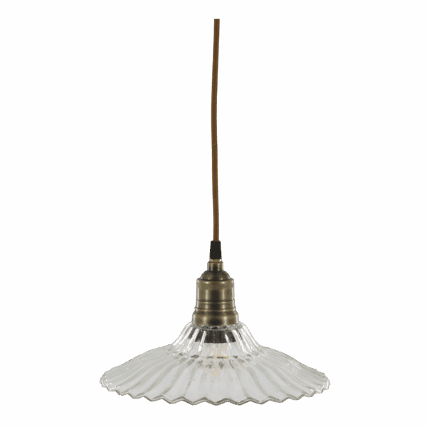 Lampa við messingtop, 26x14cm