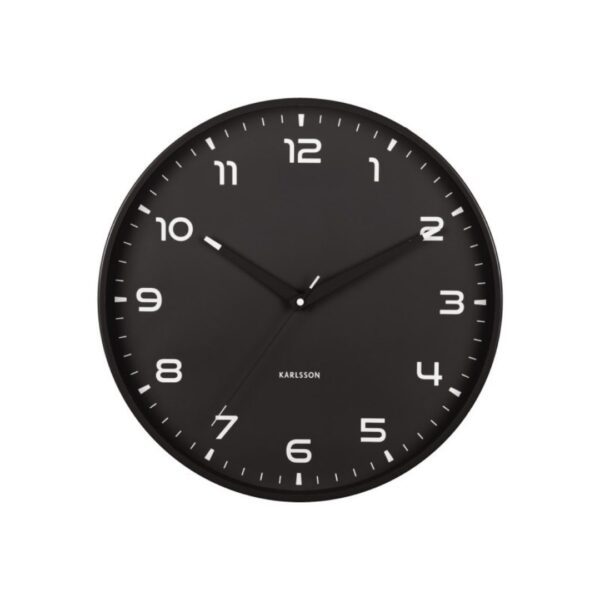 Orgullo veggjaklokka, 40cm - Svart