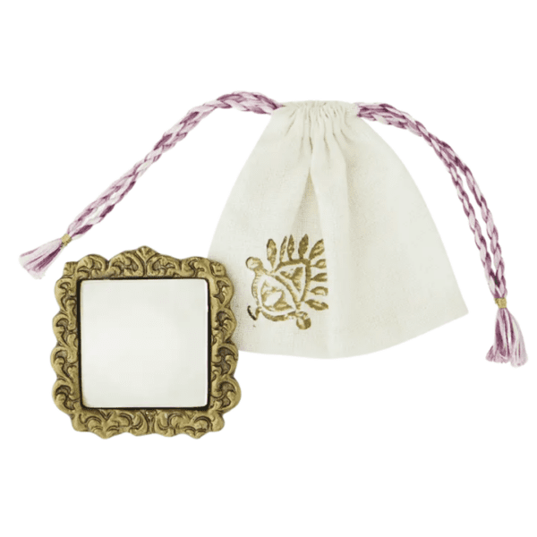 Fýrakanta hondspegl, 6,5x6,5cm