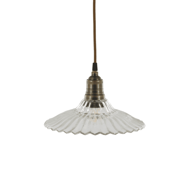 Lampa við messingtop, 26x14cm