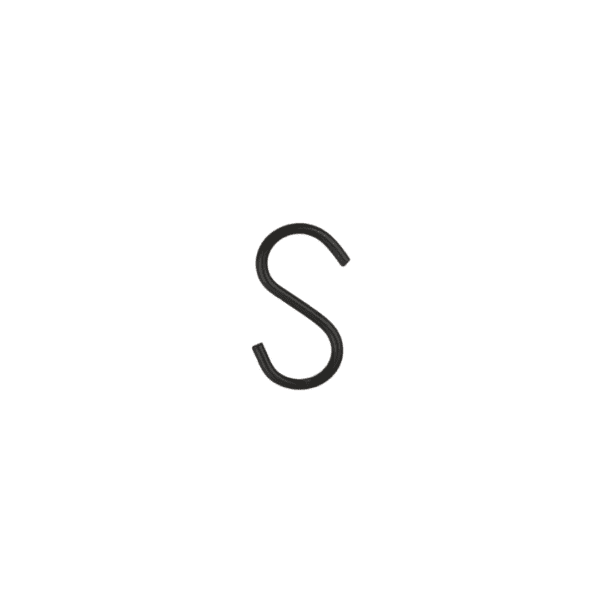 S-krókur, 5cm